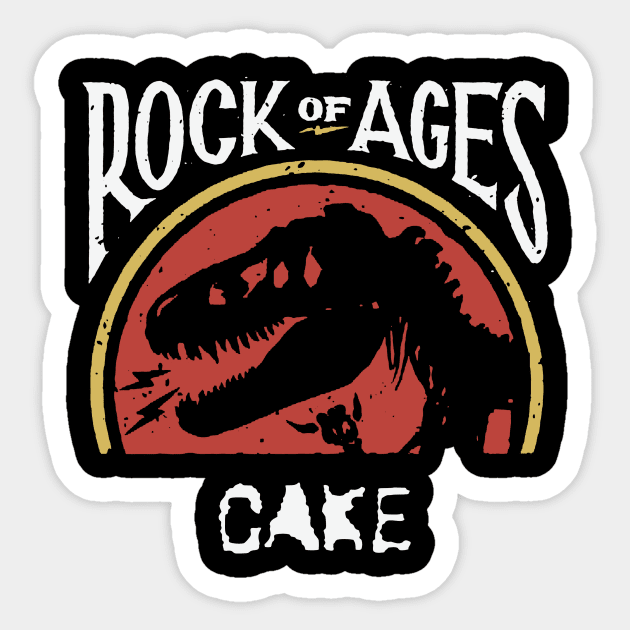 cake rock of ages Sticker by matilda cloud